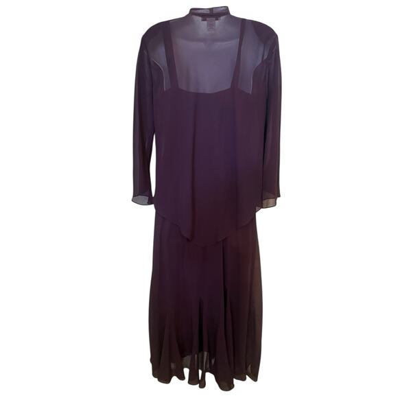 Vintage Drapers & Damous 2-Piece Jacket & Formal Purple Dress/Jacket  8 - Picture 2 of 9